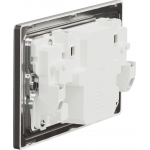 Schneider Electric UNICA X 13A 雙位雙極開關插座連USB A+C 21W (炫星銀)